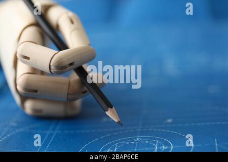 Artificial intelligence architect calculations Stock Photo