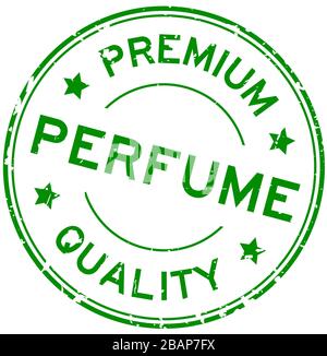 Grunge green luxurious word round rubber seal stamp on white background ...