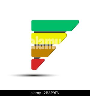 Lead generation business gate. Template business plan, sales, marketing, business and finance. 4 steps to success. Vector stock illustration. Stock Vector