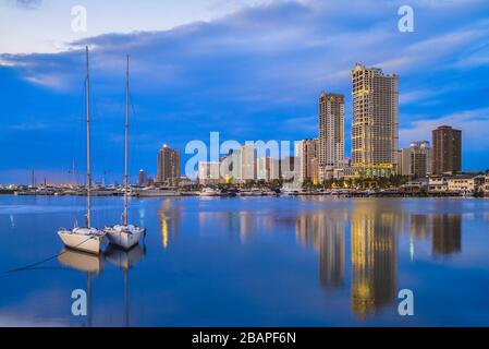 Port of Manila at manila bay, philippines Stock Photo