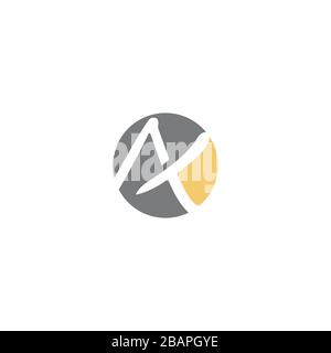 Initial Letter ak logo or ka logo vector design template Stock Vector