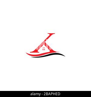 Initial Letter ak logo or ka logo vector design template Stock Vector