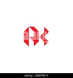 Initial Letter ak logo or ka logo vector design template Stock Vector