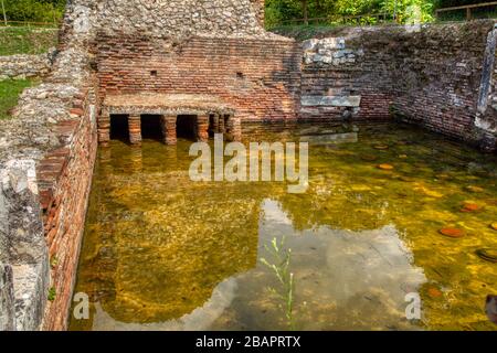 Butrint is the Albania's major archaeological centers and is protected under UNESCO as a World Heritage Site. The ancient town has been built on Ksami Stock Photo