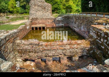 Butrint is the Albania's major archaeological centers and is protected under UNESCO as a World Heritage Site. The ancient town has been built on Ksami Stock Photo