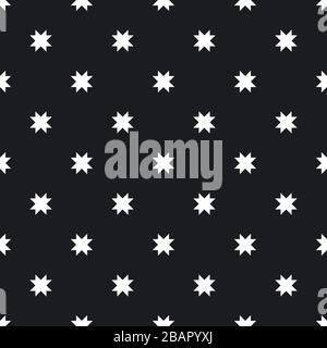 Abstract monochrome background with small angular figures Stock Vector