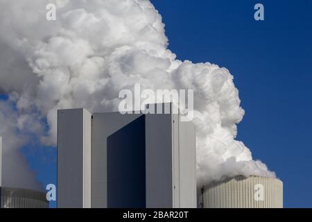 Lippendorf Power Station detail, Lippendorf, Saxony, Germany Stock Photo