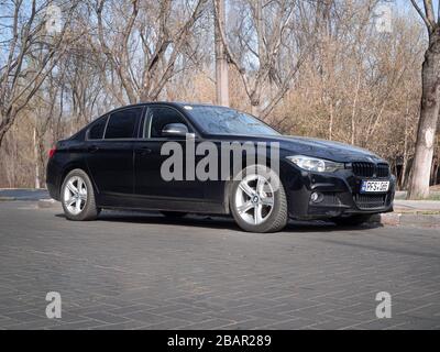CHISINAU, MOLDOVA-MARCH 28, 2020: BMW 320i XDrive (F30) (sixth generation) Stock Photo