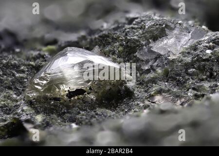 South African natural diamond nestled in kimberlite Stock Photo