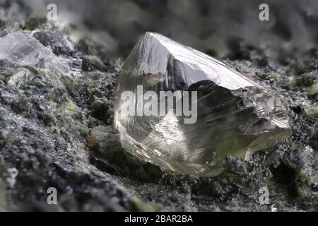 South African natural diamond nestled in kimberlite Stock Photo