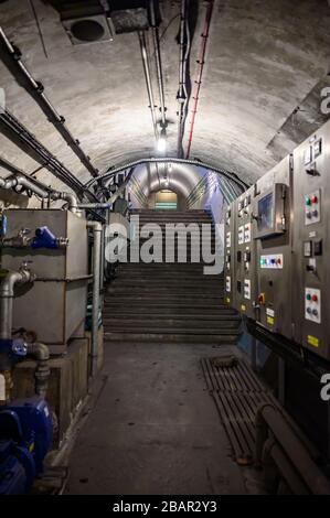 Piccadilly Circus Underground Station Disused Tunnels Stock Photo