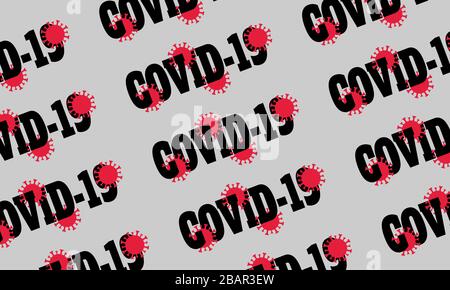 Covid-19 background. Coronavirus outbreak concept. Vector illustration EPS10 Stock Vector