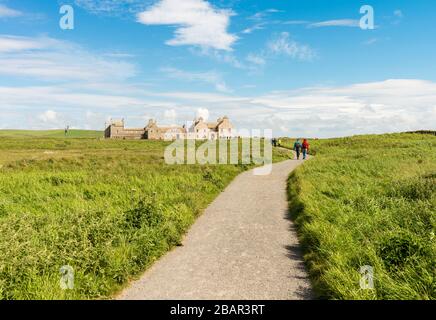 Skaill House is an historic former manor house on Mainland, Orkney, near the Skara Brae Neolithic settlement.  Scotland, UK. Stock Photo