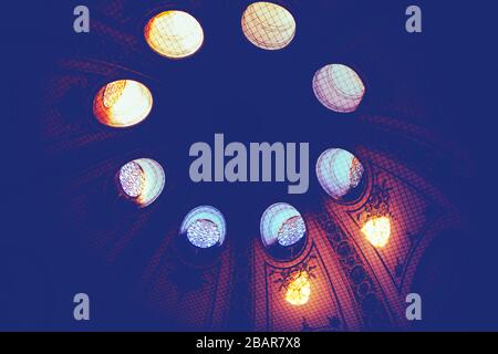 Cathedral Cupola , view from the inside Stock Photo