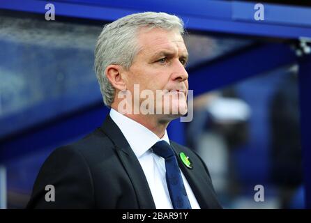 Queens Park Rangers manager Mark Hughes on the touchline Stock Photo