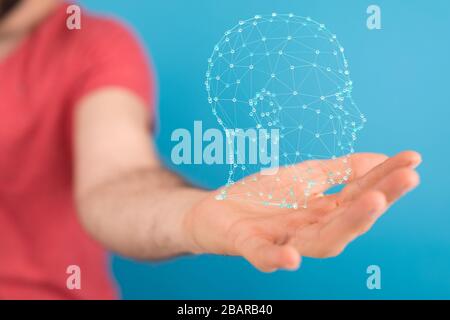 A Frame of Mind series. Composition of human face Stock Photo