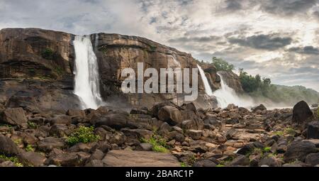 Athirappilly waterfalls in Kerala, India Stock Photo