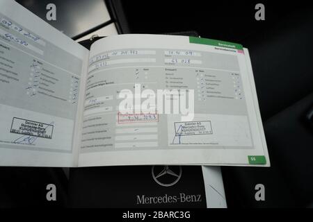 Mercedes Benz service history book-scheduled maintenance, check
