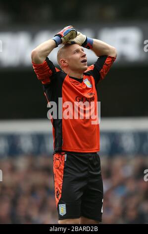 Bradley Guzan, Aston Villa  goalkeeper Stock Photo
