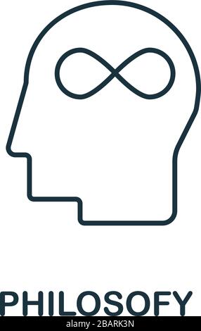 Philosofy icon. Line simple Science icon for templates, web design and ...