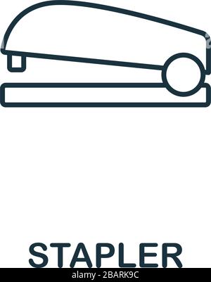 Stapler icon from office tools collection. Simple line Stapler icon for templates, web design and infographics Stock Vector
