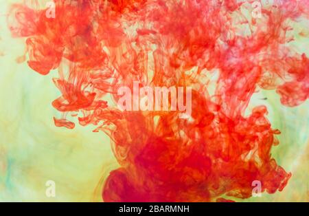 abstract color background of paints mixed in water Stock Photo