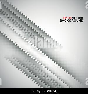 Vector gray stripes white abstract background Stock Vector
