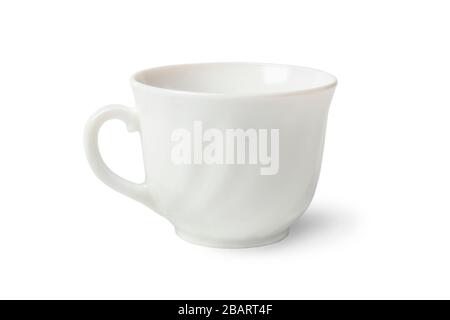 White porcelain tea cup isolated on white background Stock Photo