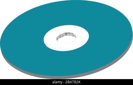 3D vector of a compact disk Stock Vector