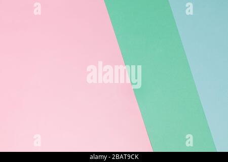Abstract modern background with pastel pink and mint colors. Stock Photo