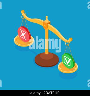 choice yes or no concept Stock Vector
