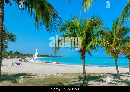 Beach at Varadero, Matanzas, Cuba Stock Photo