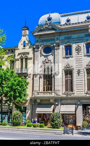 Fragment of Rustaveli National Theater, completed in 1887, located on the Rustaveli Avenue. Tbilisi. Georgia Stock Photo