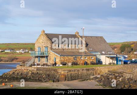 View of Newport Boat Club building. Newport, Pembrokeshire. Wales. UK Stock Photo