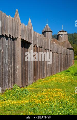 Chapel, Fort Ross State Historic Park, California Stock Photo