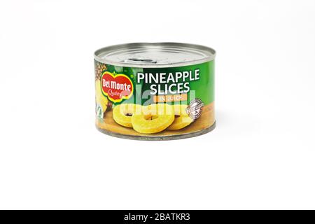 Del Monte Sliced Pineapple Stock Photo