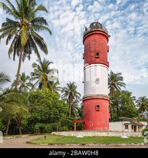 Kannur lighthouse in Kerala, India Stock Photo