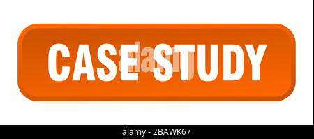 case study button. case study square 3d push button Stock Vector