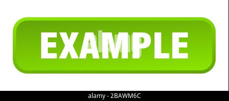 example button. example square 3d push button Stock Vector