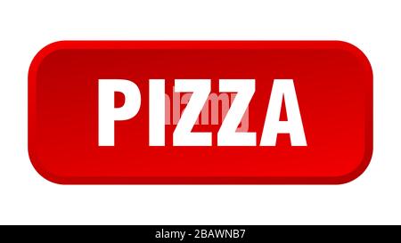 pizza button. pizza square red push button Stock Vector Image & Art - Alamy