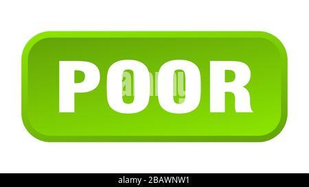 poor button. poor square 3d push button Stock Vector Image & Art - Alamy