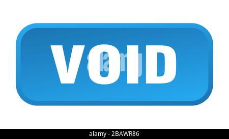 void button. void square 3d push button Stock Vector