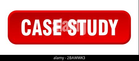 case study button. case study square 3d push button Stock Vector