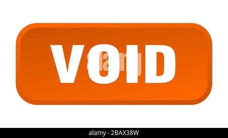 void button. void square 3d push button Stock Vector