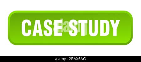 case study button. case study square 3d push button Stock Vector