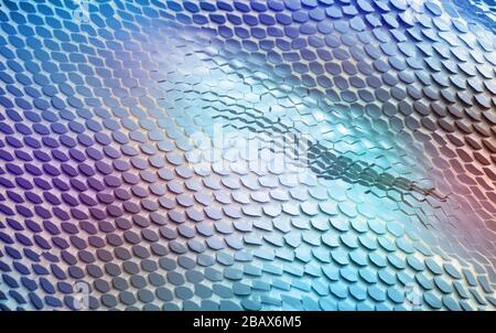 Abstract blue turquoise paper honeycomb background Stock Photo