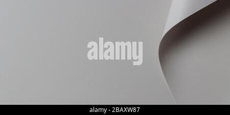 Abstract geometric shape gray color paper background Stock Photo