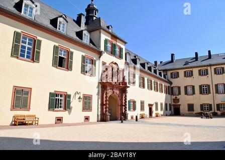 Bad Homburg Castle (Schloss Bad Homburg) is a castle and palace in the German city of Bad Homburg vor der Höhe, Germany. Stock Photo