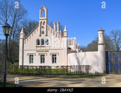 Cottbus, Germany. 25th Mar, 2020. The Cavalierhaus in the Fürst-Pückler-Park Branitz. The renovation of the house is completed. Actually a restaurant and a pension should be opened here. However, this is not possible in the current Corona crisis. (to dpa "60 kilos of wild boar leg in the freezer: The Cavalierhaus only sleeps") Credit: Patrick Pleul/dpa-Zentralbild/ZB/dpa/Ģ����ý Live News Stock Photo