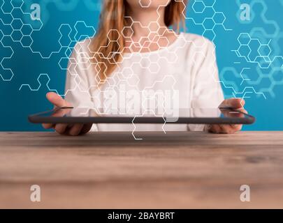 A Internet broadband and data streaming entertainment Stock Photo